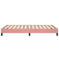 Cadre de lit rose 120x190 cm velours