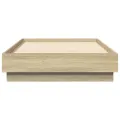 Cadre de lit chêne sonoma 75x190 cm bois d'ingénierie
