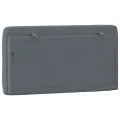 Coussin de tête de lit gris foncé 100 cm velours
