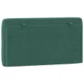 Coussin de tête de lit vert foncé 100 cm velours
