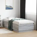 Cadre de lit sonoma gris 90x200 cm bois d'ingénierie
