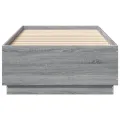 Cadre de lit sonoma gris 90x200 cm bois d'ingénierie