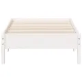 Cadre de lit Blanc 90x190 cm Bois de pin massif