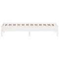 Cadre de lit Blanc 90x190 cm Bois de pin massif