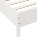 Cadre de lit Blanc 90x190 cm Bois de pin massif
