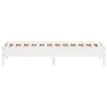 Cadre de lit Blanc 75x190 cm Bois de pin massif