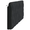 Coussin de tête de lit noir 180 cm velours