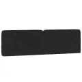 Coussin de tête de lit noir 180 cm velours