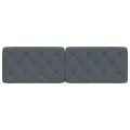 Coussin de tête de lit gris foncé 160 cm velours