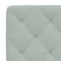 Cadre de lit avec lumières LED Gris clair 80x200 cm Velours