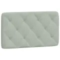 Lit avec matelas gris clair 80x200 cm velours
