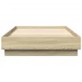 Cadre de lit chêne sonoma 100x200 cm bois d'ingénierie