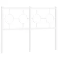 Tête de lit métal blanc 120 cm