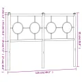 Tête de lit métal blanc 120 cm