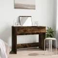 Coiffeuse avec miroir chêne fumé 100x45x76 cm