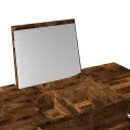 Coiffeuse avec miroir chêne fumé 100x45x76 cm