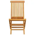 Chaises de jardin avec coussins vert vif 2 pcs Bois de teck