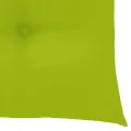 Chaises de jardin avec coussins vert vif 2 pcs Bois de teck
