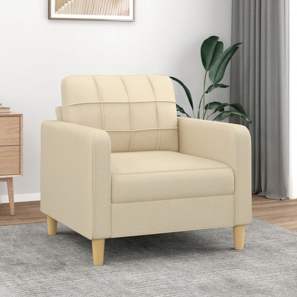 Fauteuil Crème 60 cm Tissu