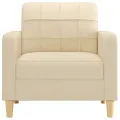 Fauteuil Crème 60 cm Tissu