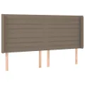 cadre de lit matelas et LED Taupe 160x200 cm Tissu