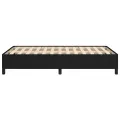 Cadre de lit noir 120x190 cm tissu
