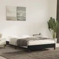 Cadre de lit noir 120x190 cm velours
