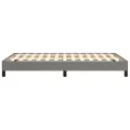 Cadre de lit gris foncé 120x190 cm tissu