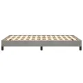 Cadre de lit gris clair 120x190 cm velours
