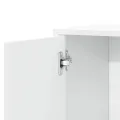 Buffet blanc 60x31x70 cm bois d'ingénierie
