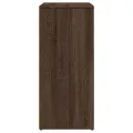 Buffet chêne marron 60x31x70 cm bois d'ingénierie