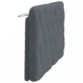 Coussin de tête de lit gris foncé 140 cm velours