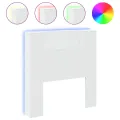 Armoire tête de lit avec LED blanc 100x16,5x103,5 cm