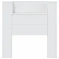 Armoire tête de lit avec LED blanc 100x16,5x103,5 cm