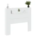 Armoire tête de lit avec LED blanc 120x16,5x103,5 cm