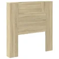 Armoire tête de lit avec LED chêne sonoma 100x16,5x103,5 cm