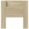 Armoire tête de lit avec LED chêne sonoma 100x16,5x103,5 cm