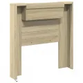 Armoire tête de lit avec LED chêne sonoma 100x16,5x103,5 cm