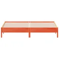 Cadre de lit cire marron 180x200 cm bois de pin massif