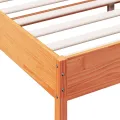 Cadre de lit cire marron 180x200 cm bois de pin massif