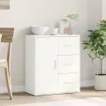 Buffet blanc 60x31x70 cm bois d'ingénierie