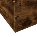 Cadre de lit et tiroirs chêne fumé 90x190 cm bois d'ingénierie