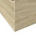 Cadre de lit et tiroirs chêne sonoma 90x190cm bois d'ingénierie