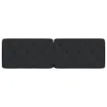 Coussin de tête de lit noir 160 cm velours