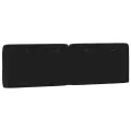 Coussin de tête de lit noir 160 cm velours