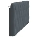 Coussin de tête de lit gris foncé 180 cm velours