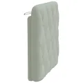 Coussin de tête de lit gris clair 80 cm velours