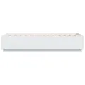 Cadre de lit avec lumières LED blanc 75x190cm bois d'ingénierie
