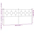 Tête de lit métal blanc 200 cm