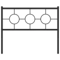 Tête de lit métal noir 107 cm